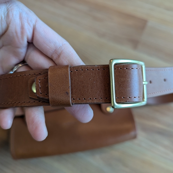 Tan Leather Crossbody Bag - Picture 5 of 5